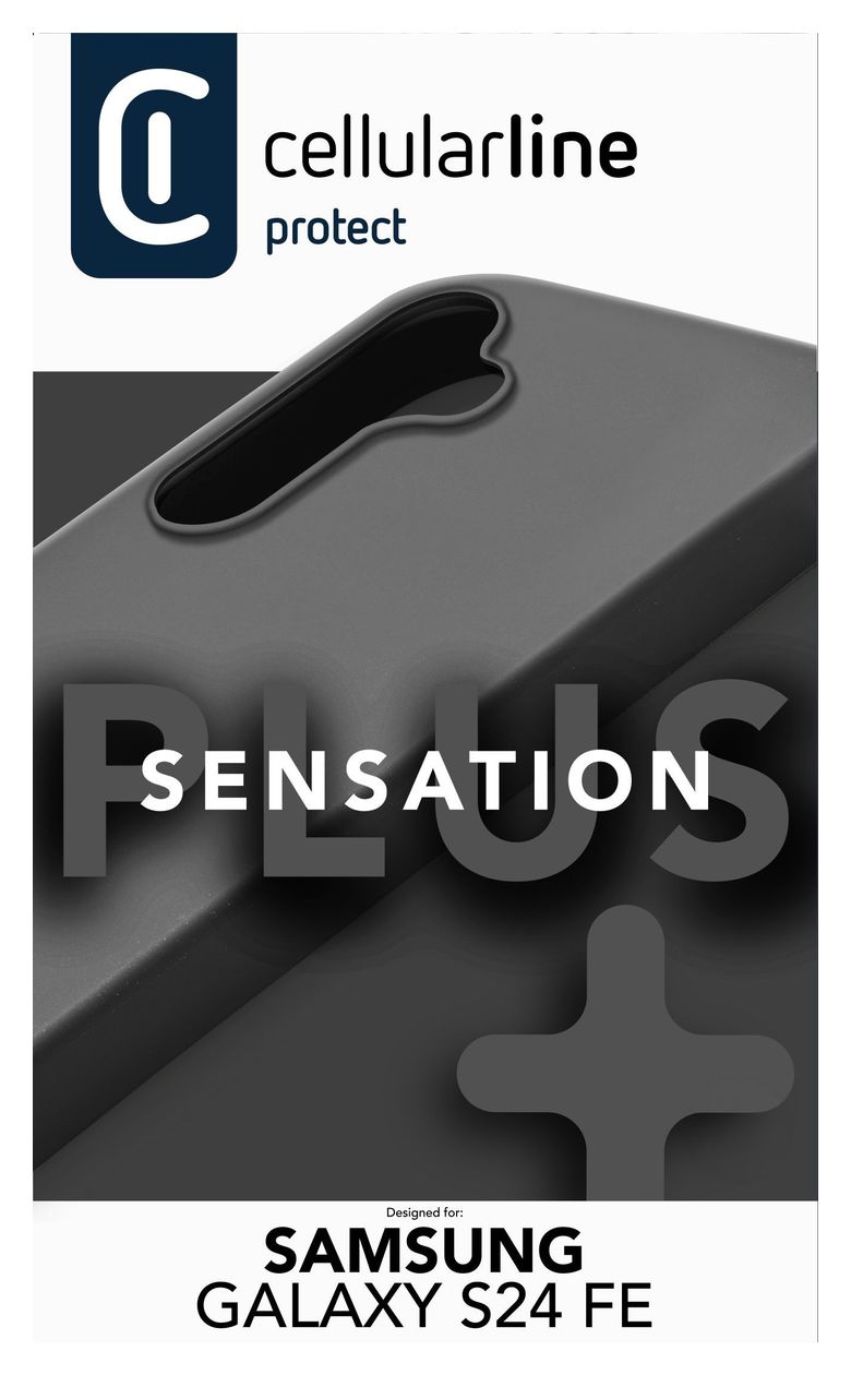 Sensation Cover für Samsung Galaxy S24 FE  (Schwarz) 