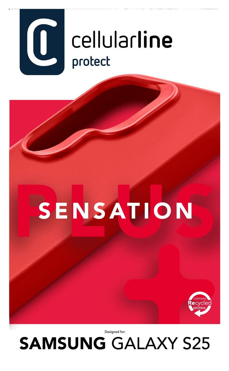 Sensation+ Cover für Samsung Galaxy S25  (Rot) 