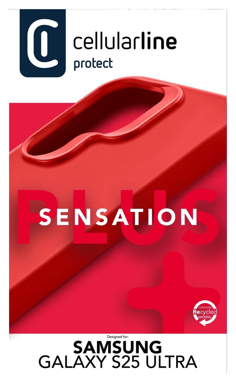 Sensation+ Cover für Samsung Galaxy S25 Ultra  (Rot) 