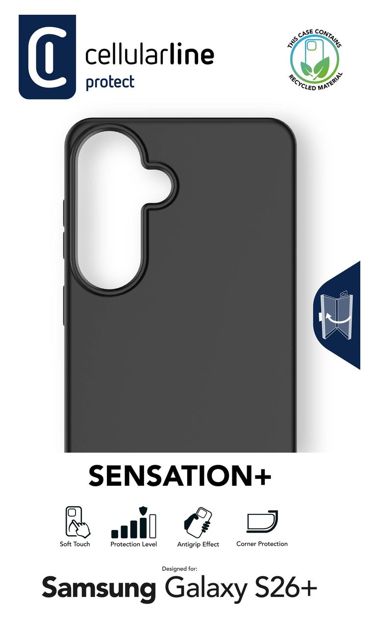 Sensation+ Cover für Samsung  (Schwarz) 