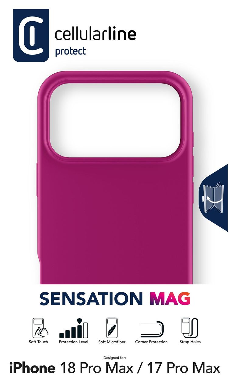 Sensation Mag Cover für Apple iPhone 18 Pro Max  (Pink) 