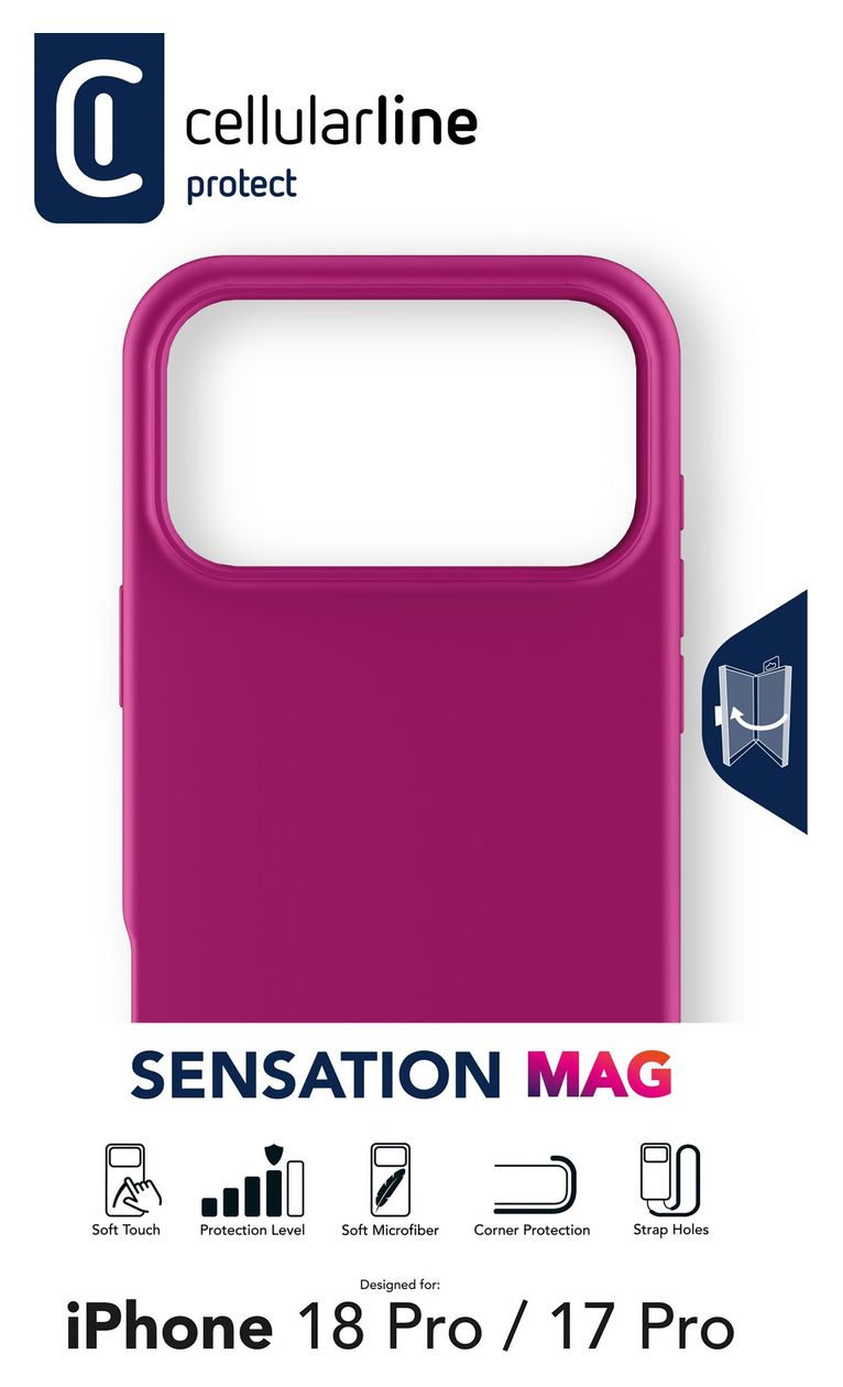 Sensation Mag Cover für Apple iPhone 18 Pro  (Pink) 