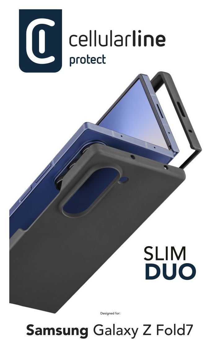 Slim Duo Mantelhülle für Samsung Galaxy Z FOLD 7  (Schwarz) 