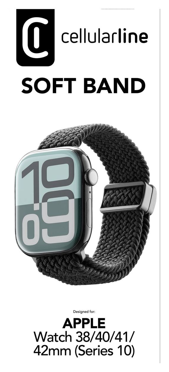 Soft Band Armband 8 mm Watch 38/40/41/42 (SER.10) mm  (Schwarz) 