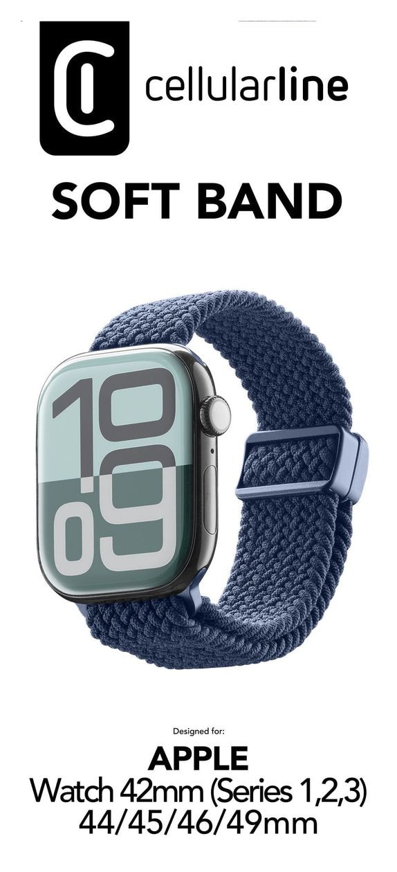 Soft Band Armband 8 mm Watch 42 (S.1-2-3)/44/45/46/49 mm  (Blau) 