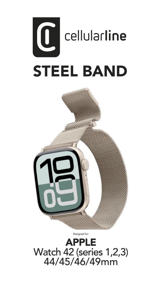 Steel Band Armband 0 mm Apple Watch 42/44/45/49 mm  (Beige) 