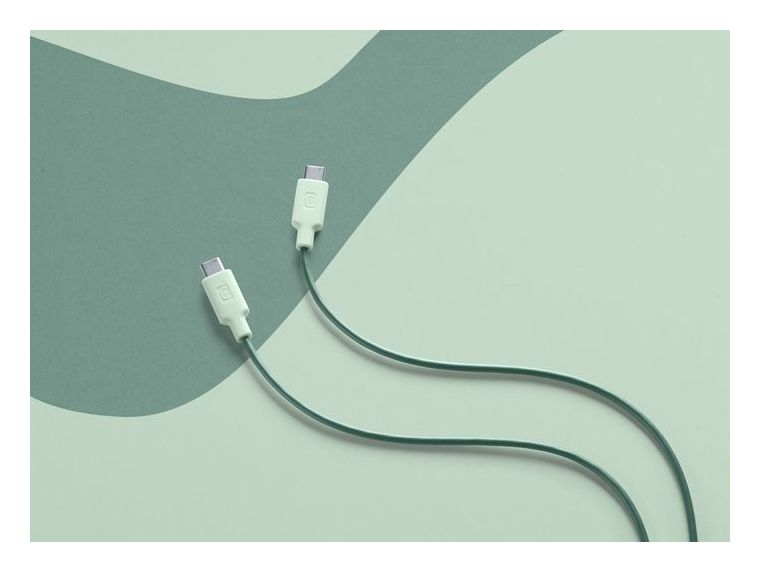 Stylecolor Cable USB C auf USB C Männlich bis 60 W 1 m  (Grün) 