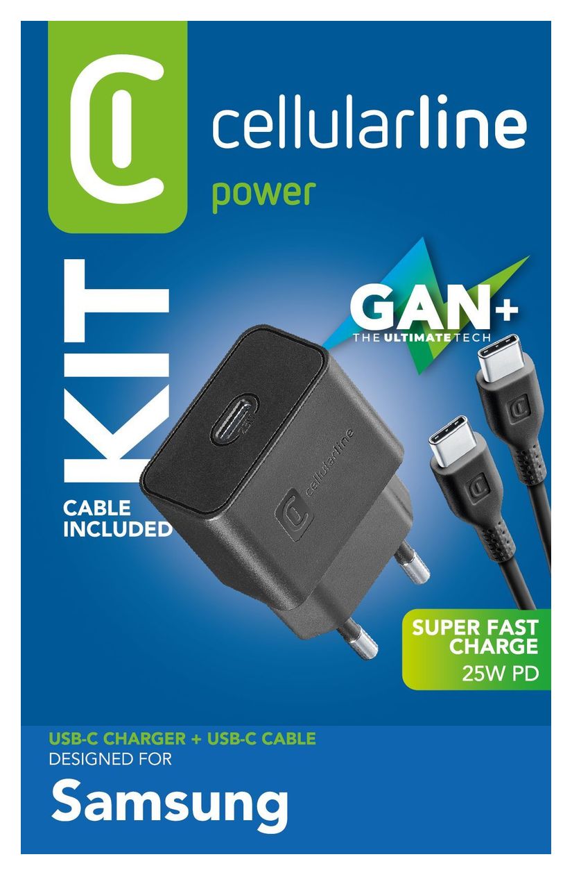 Super Fast Charger Kit 25W - USB-C to USB-C - Samsung Netzladegerät Super Fast Charge PD 25W mit USB-C to USB-C-Kabel 
