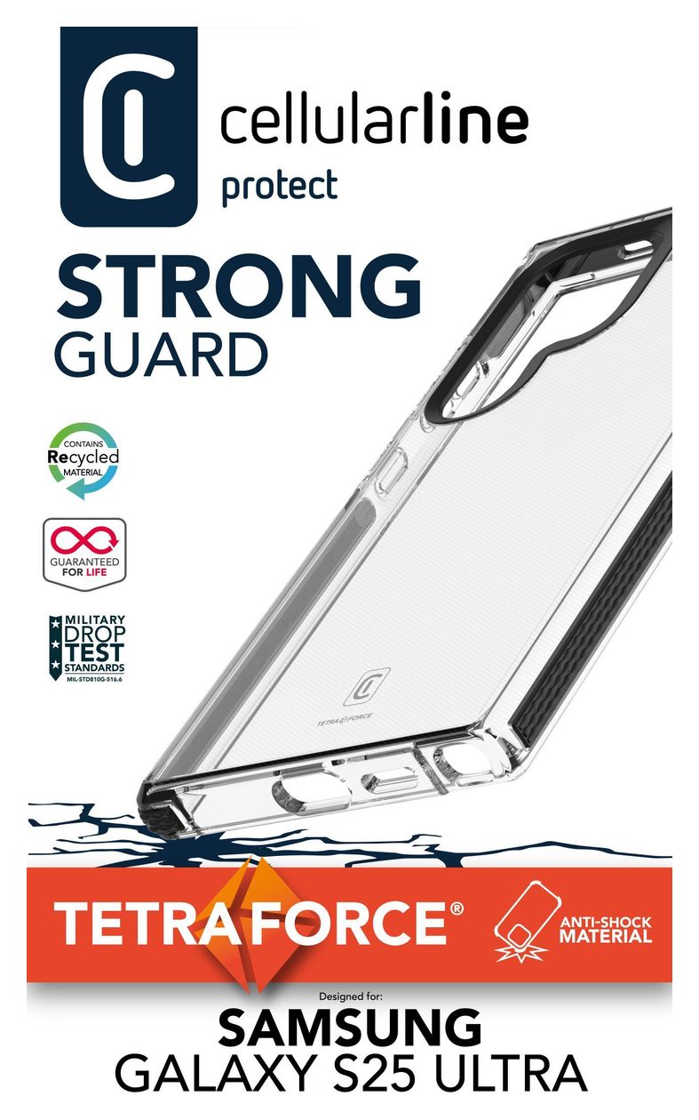 Tetra Force Strong Guard Cover für Samsung Galaxy S25 Ultra  (Schwarz) 