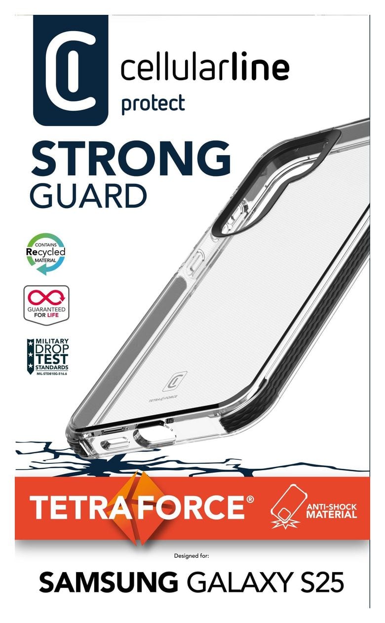 Tetra Force Strong Guard Cover für Samsung Galaxy S25  (Schwarz) 