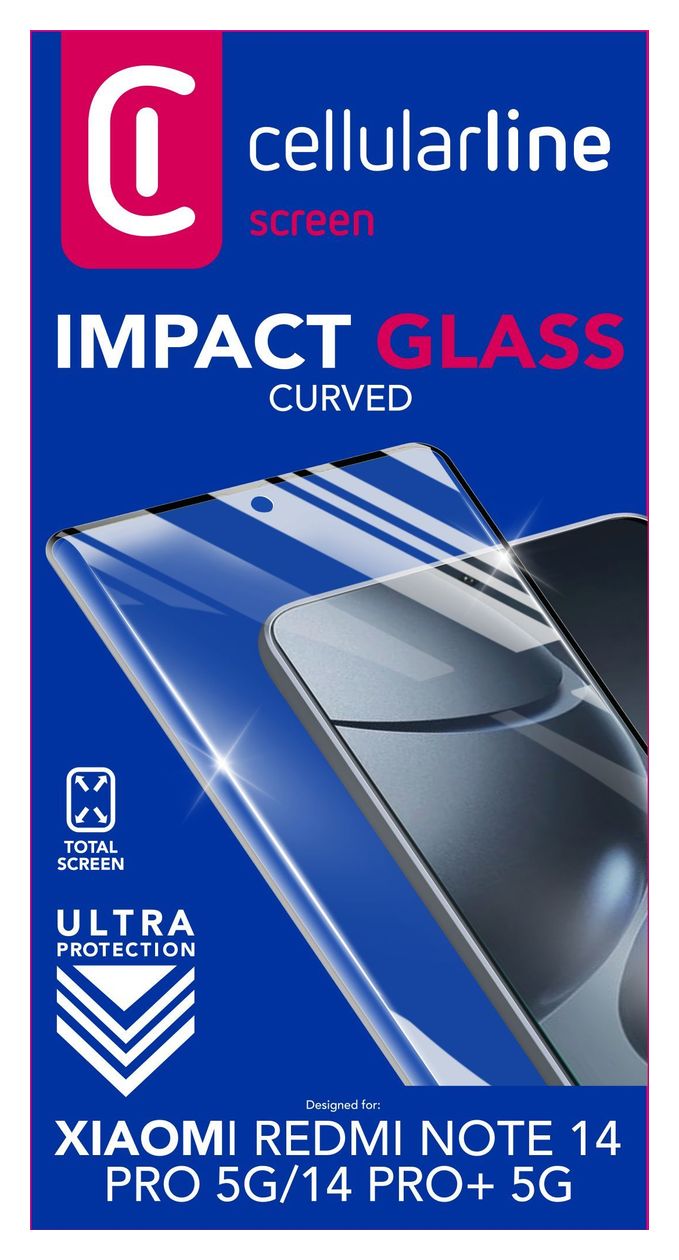 Top Secret Glass Klare Bildschirmschutzfolie gehärtetes Glas 9H für  Xiaomi Redmi Note 14 Pro 5G, Redmi Note 14 Pro+ 5G Stoßfest, Splitterfrei, Schockresistent 