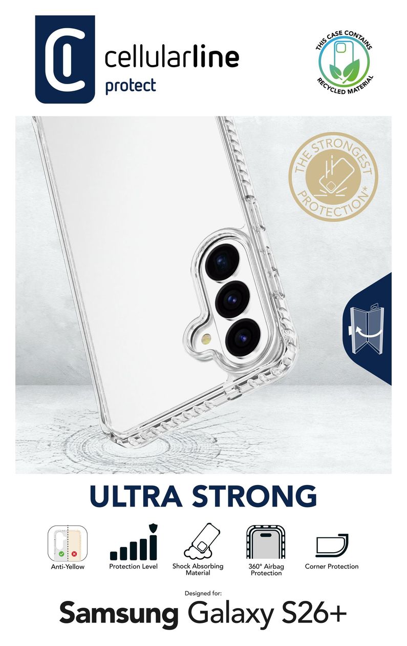 Ultra Strong Cover für Samsung Galaxy S26 Edge  (Transparent) 