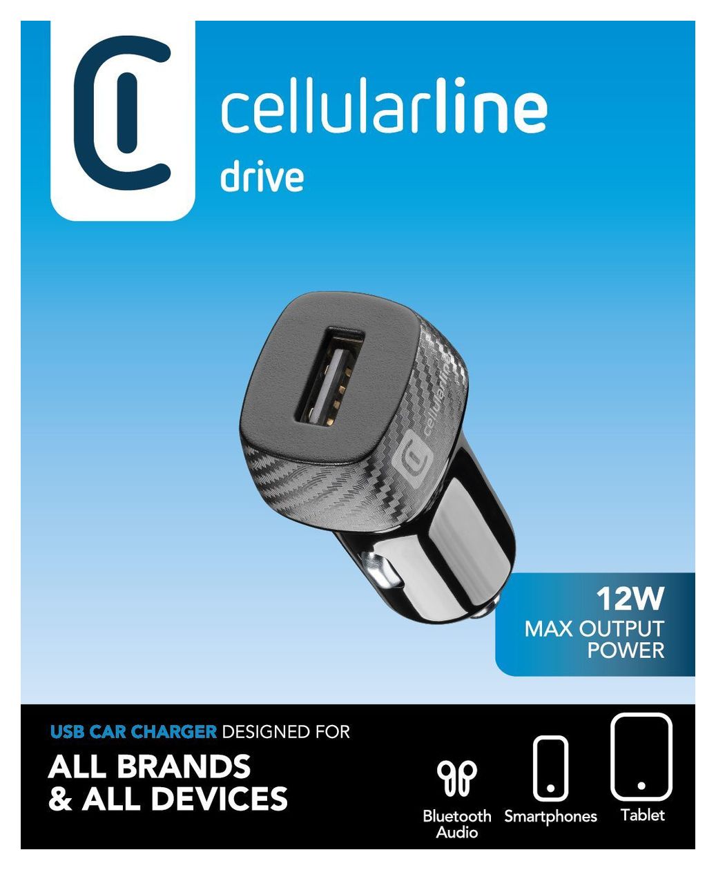 USB Car Charger 12W USB-Autoladegerät 12W 