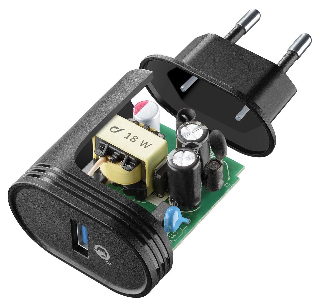 USB Charger 18W - Huawei, Xiaomi, Wiko, Asus and other smartphone 18W Adaptives Netzladegerät 