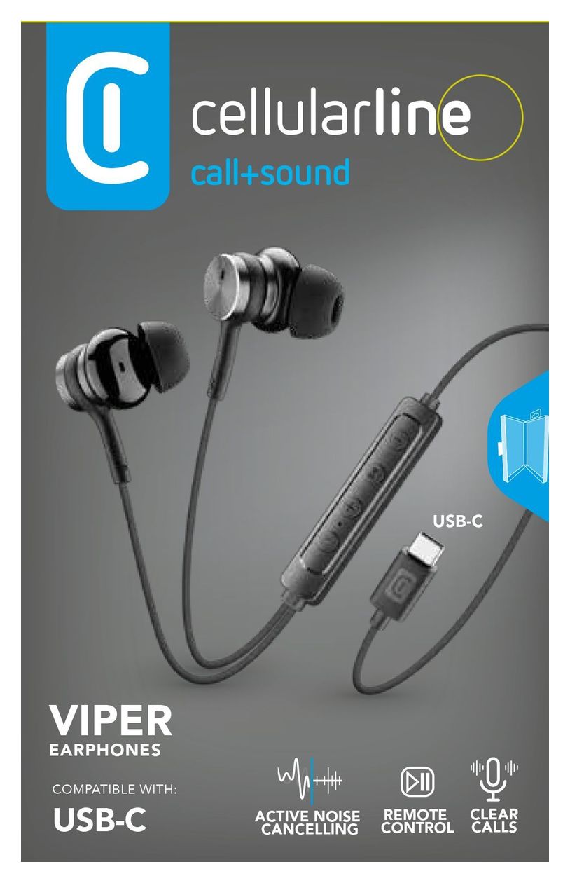 Viper In-Ear Kopfhörer Kabelgebunden USB Typ-C  (Schwarz) 