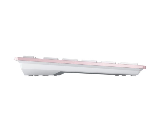 KW7100 Mini BT EU-Layout Universal Tastatur QWERTY Bluetooth  (Pink) 