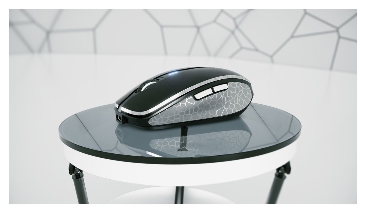 MW8C Advanced 3000 DPI Maus Optisch  (Schwarz, Grau) 