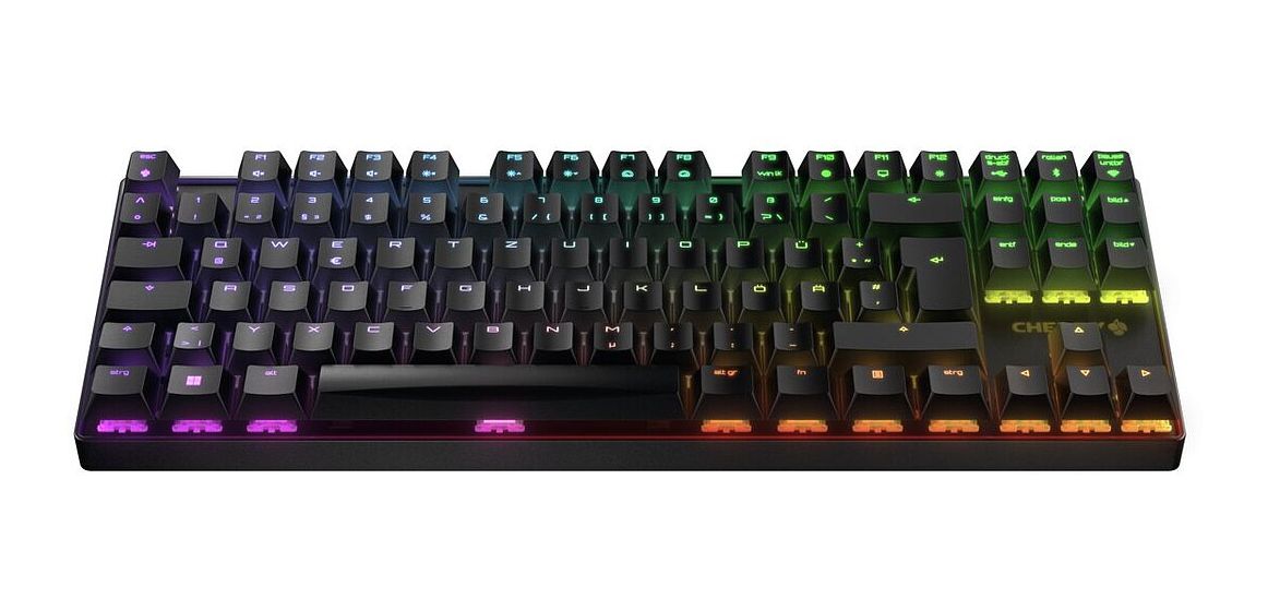 MX8.2 TKL Wireless RGB RGB-LED Gaming Tastatur USB + RF Wireless + Bluetooth 2.4 GHz  (Schwarz) 