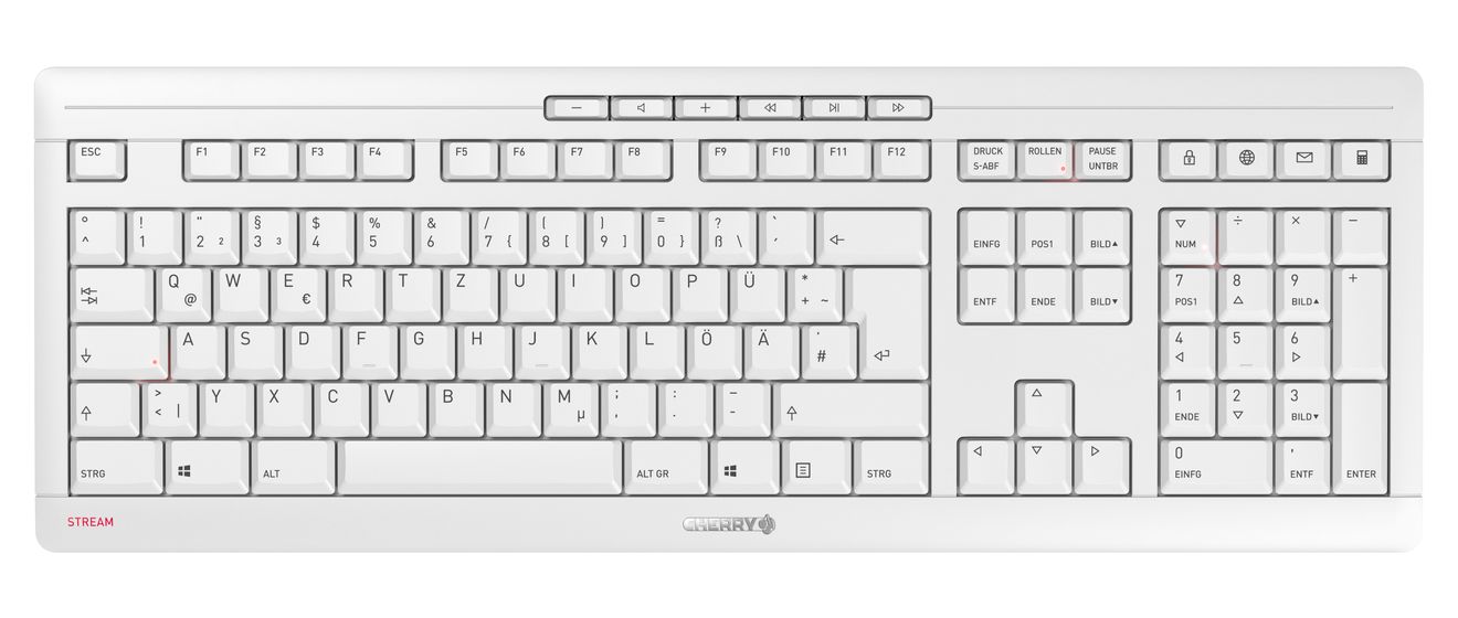 Stream Desktop Recharge Universal Tastatur RF Wireless 2.4 - 2.4835 GHz  (Grau) 