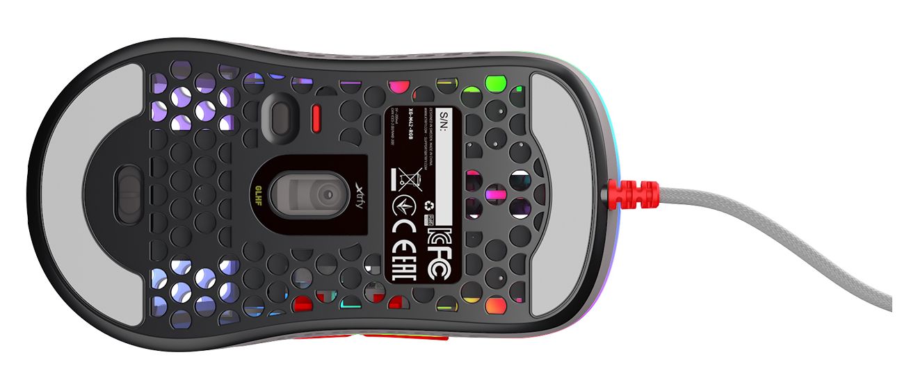 M42 RGB 16000 DPI Gaming Maus Optisch  (Mehrfarbig) 
