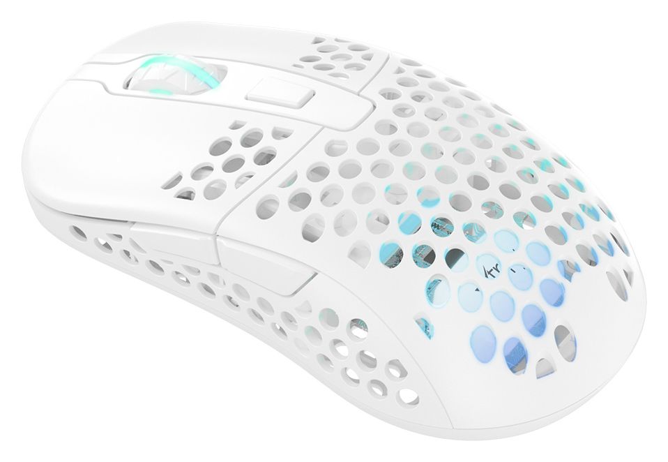 M42 RGB Wireless 19000 DPI Gaming Maus Optisch  (Weiß) 