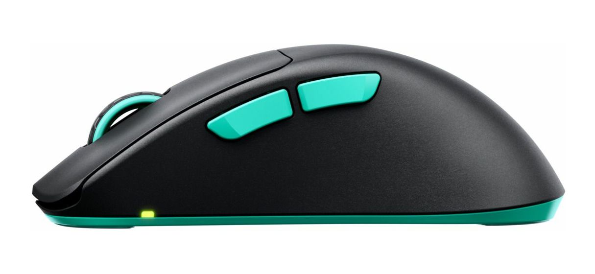 M64 Wireless 26000 DPI Gaming Maus  (Schwarz, Türkis) 