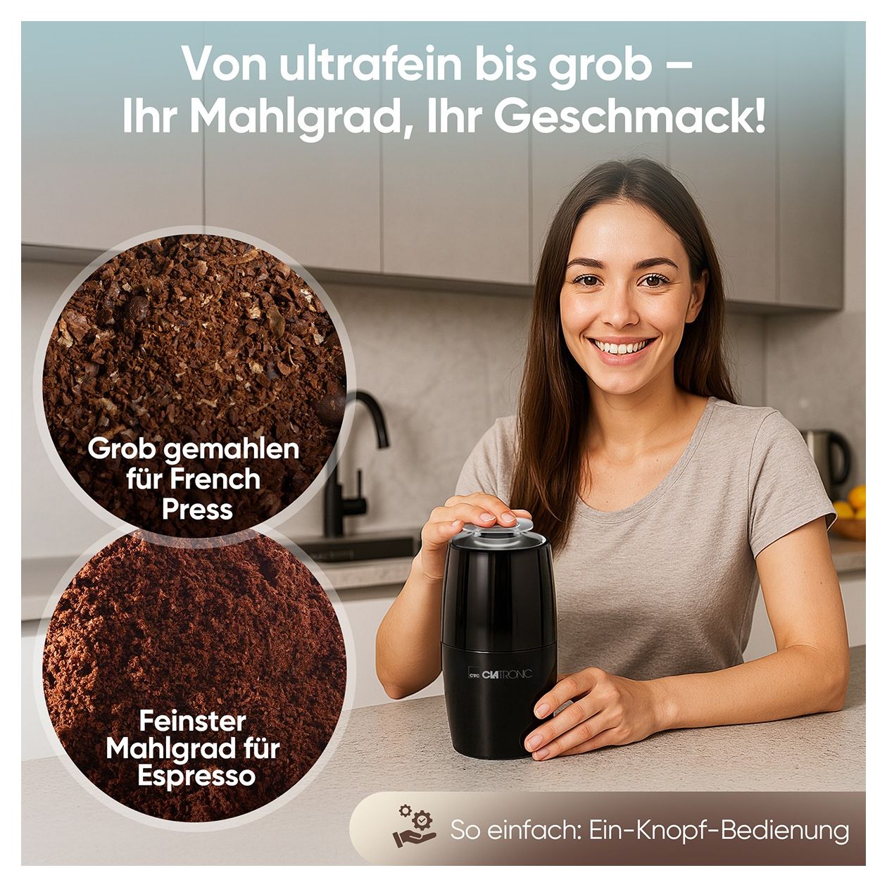 KSW3806 Kaffeemühle für 60 g 150 W  (Schwarz) 