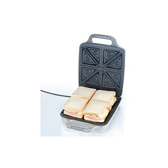 6269 Sandwichmaker 1800 W für 4 Sandwiches  (Silber) 