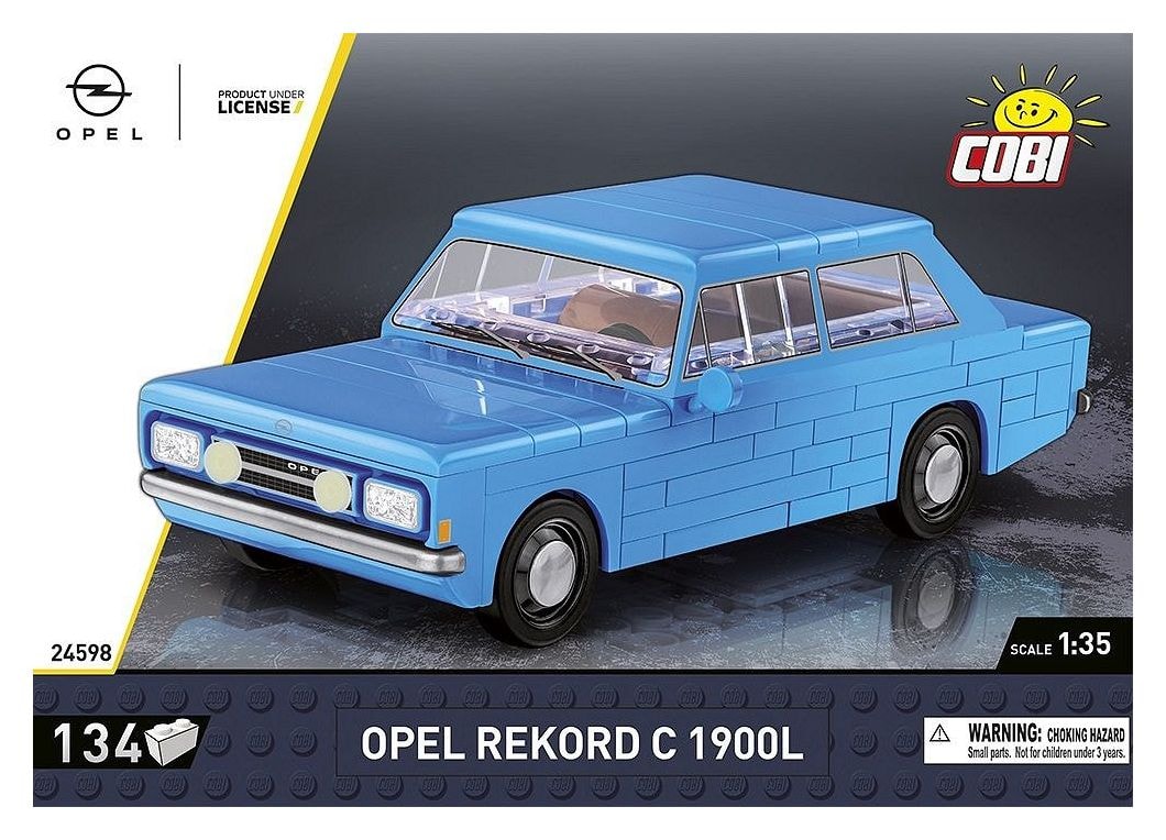 Opel Rekord C 1900 L Bauset 134 Teile  (Schwarz/Blau) 