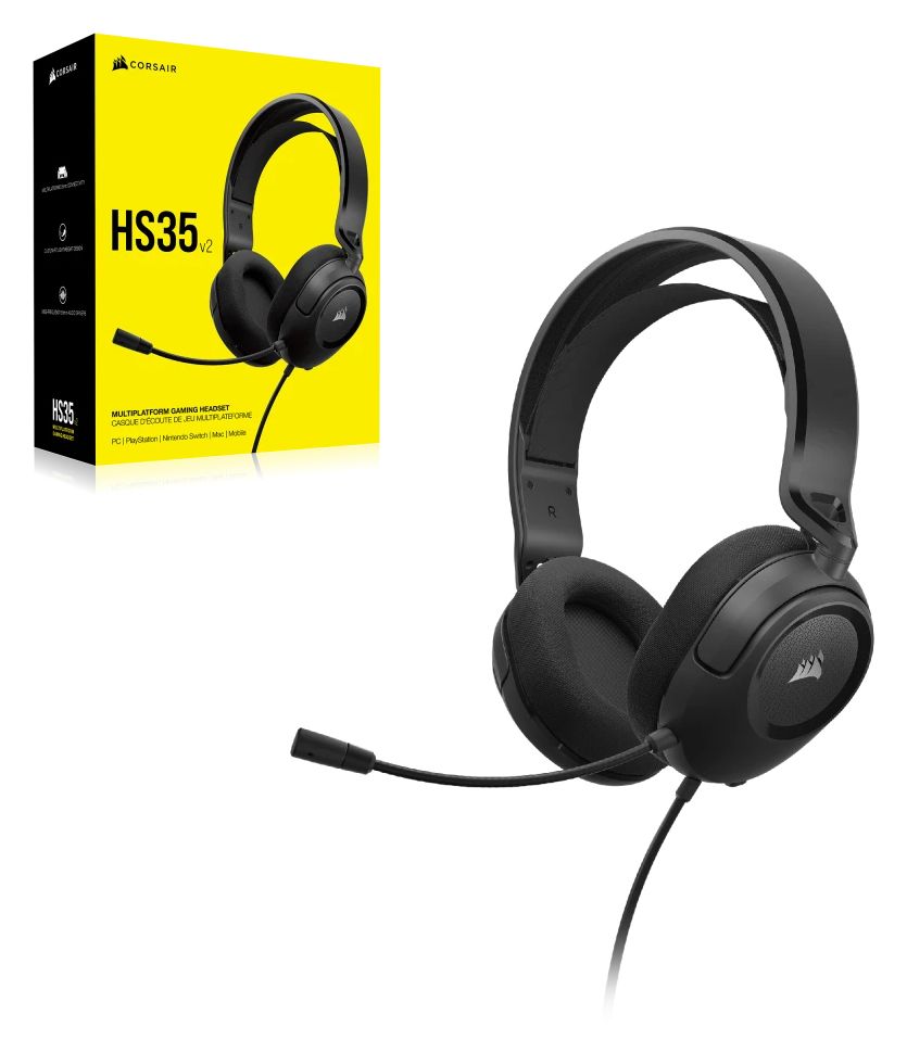 HS35 v2 Over Ear Kopfhörer Kabelgebunden  (Karbon) 