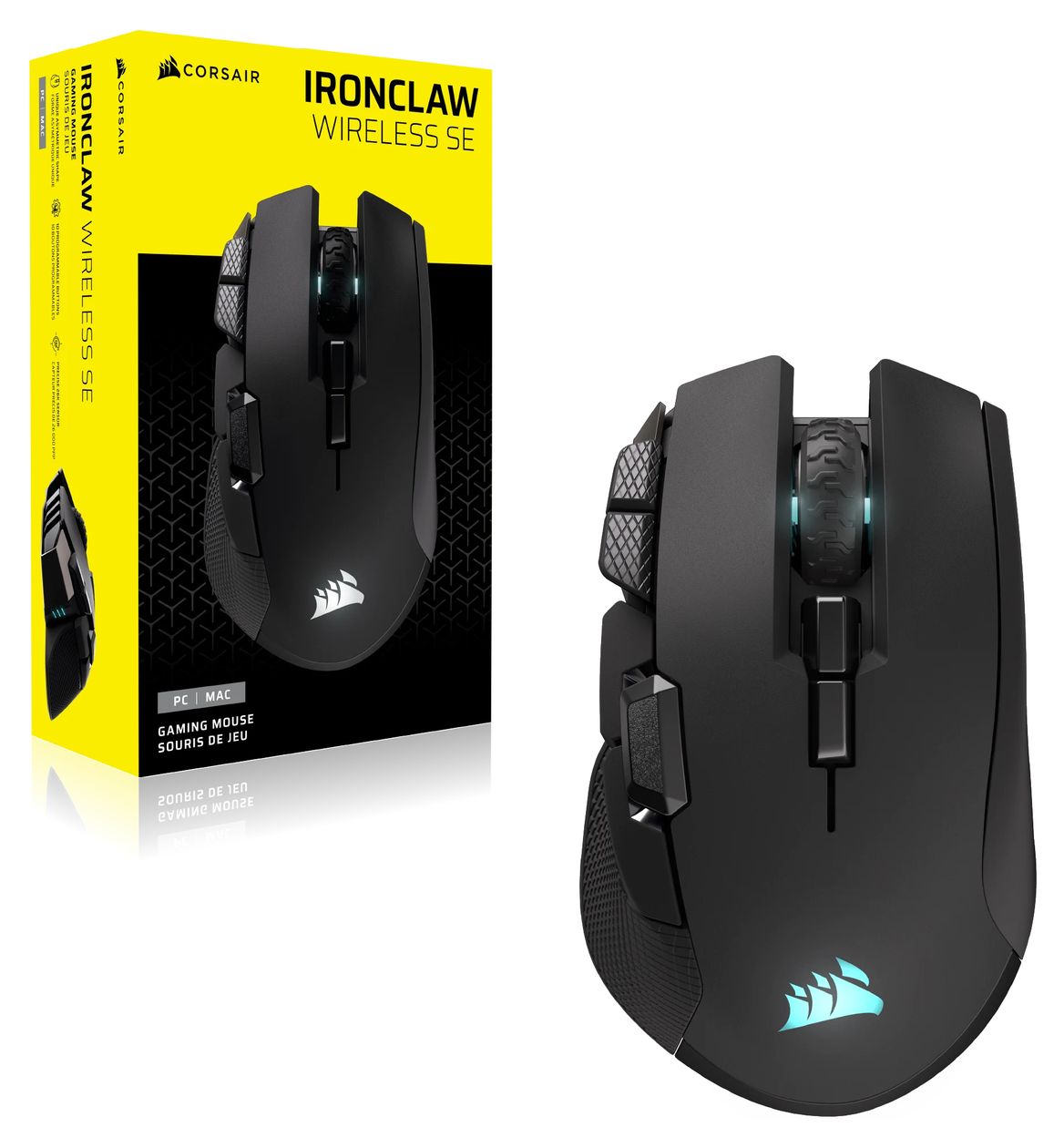 Ironclaw wireless SE 26000 DPI Gaming Maus Optisch  (Schwarz) 