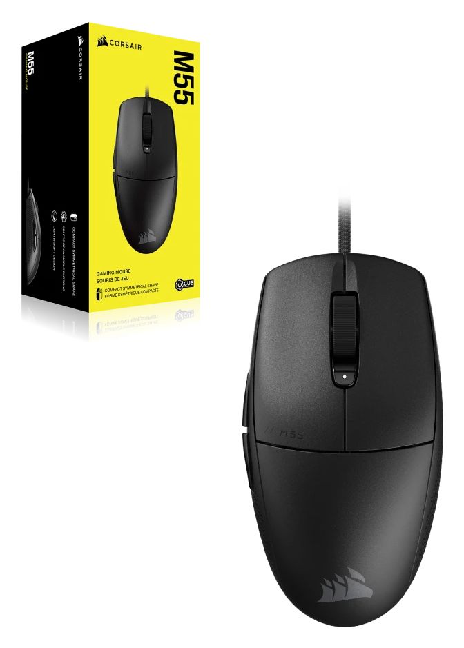 M55 16000 DPI Gaming Maus Optisch  (Schwarz) 