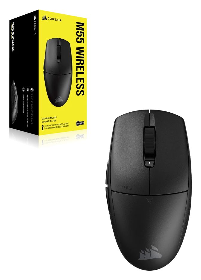 M55 24000 DPI Gaming Maus Optisch  (Schwarz) 