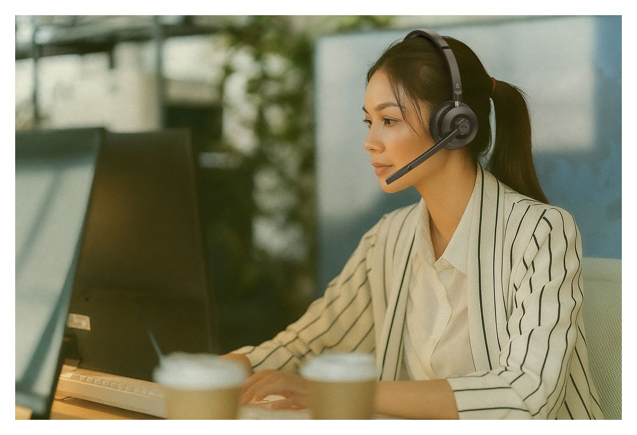 Chat Wireless Ohraufliegender Bluetooth Kopfhörer kabelgebunden&kabellos  (Schwarz) 