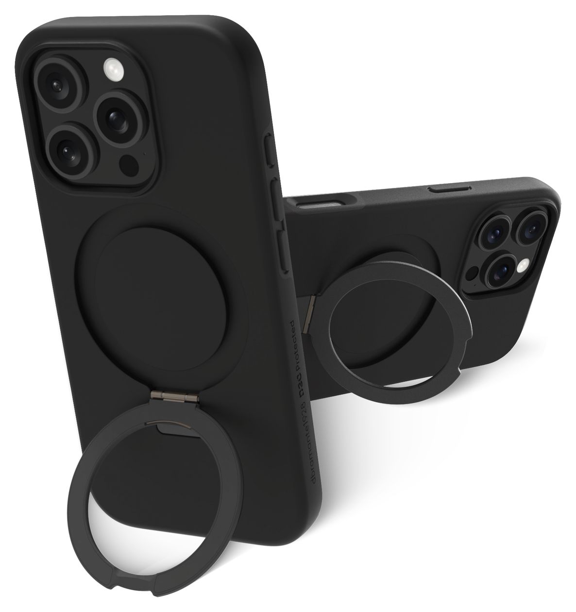 Iceland Ultra D3O MS Kick Cover für Apple iPhone 16 Pro  (Schwarz) 
