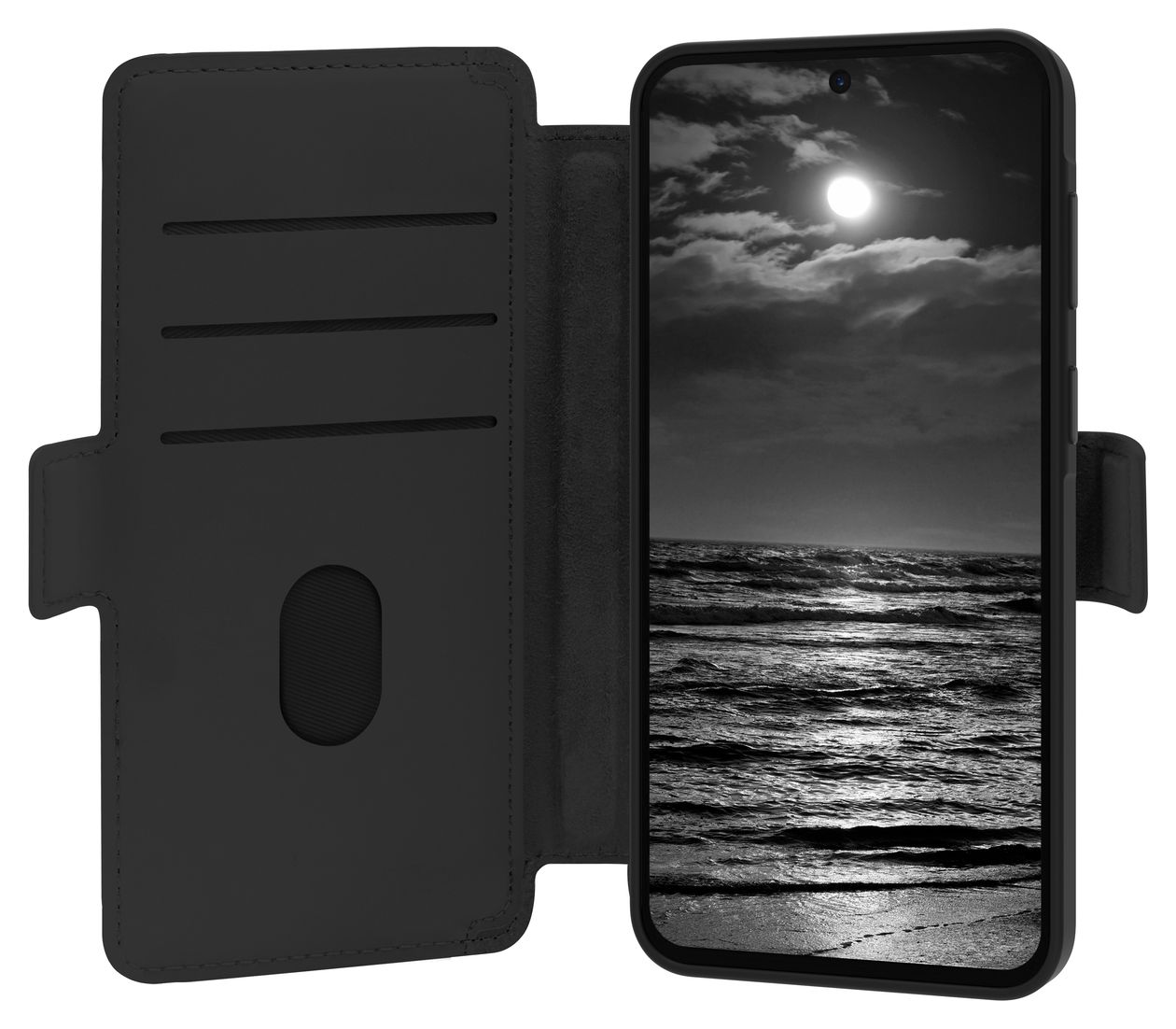 Lynge ICON MAG Geldbörsenhülle für Samsung Galaxy A57  (Schwarz) 