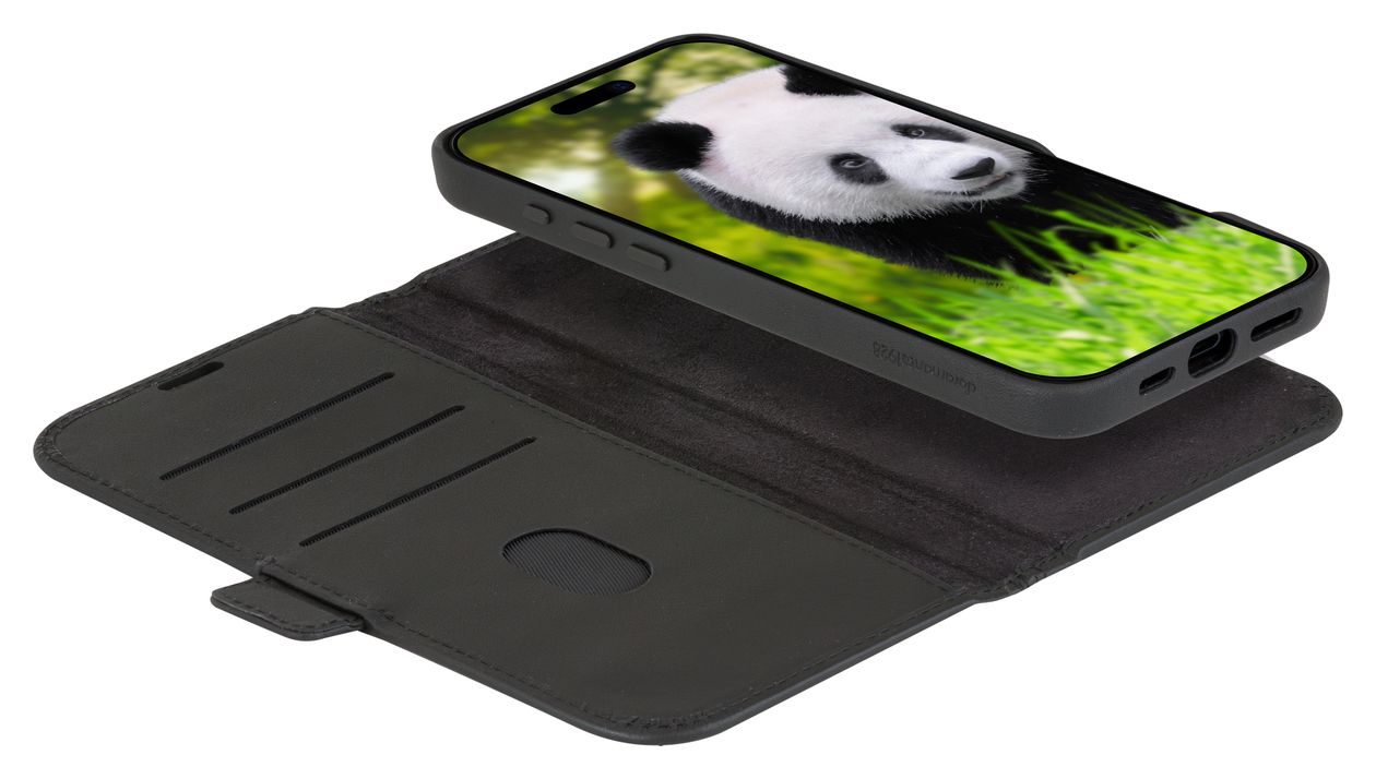 Lynge MagSafe Folio für Apple iPhone 16 ProMax  (Schwarz) 