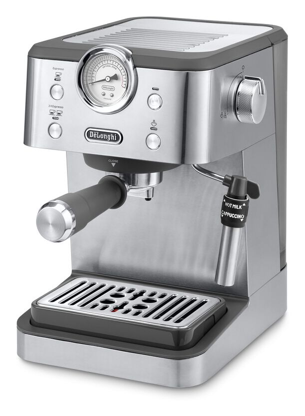EM450.M Linea Classic Siebträger Kaffeemaschine 15 bar 1350 W  (Schwarz, Edelstahl) 