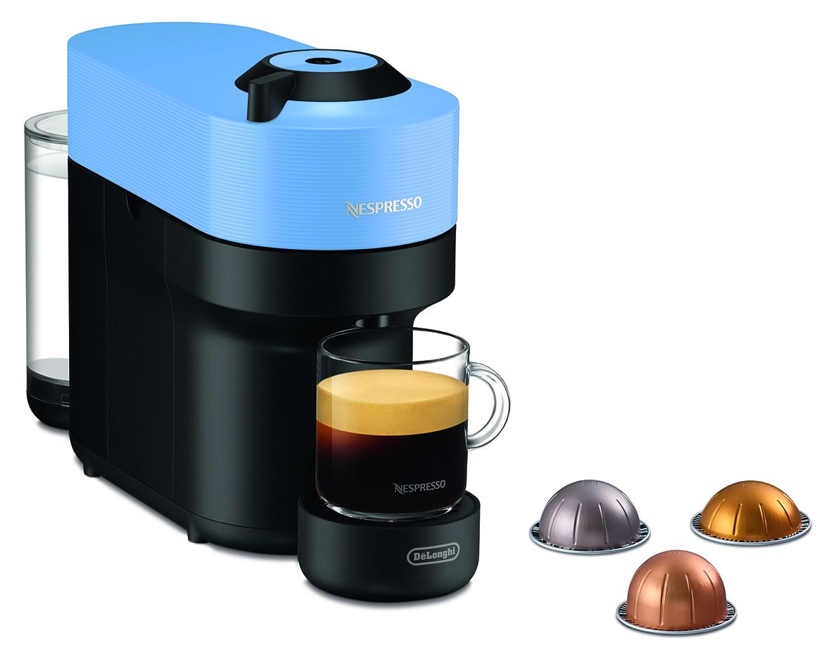 ENV90.A Vertuo Pop Nespresso Kapselmaschine 0,56 l  (Schwarz, Blau) 
