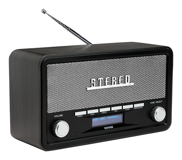 DAB-18 Bluetooth DAB+, FM Radio Tragbar  (Grau) 