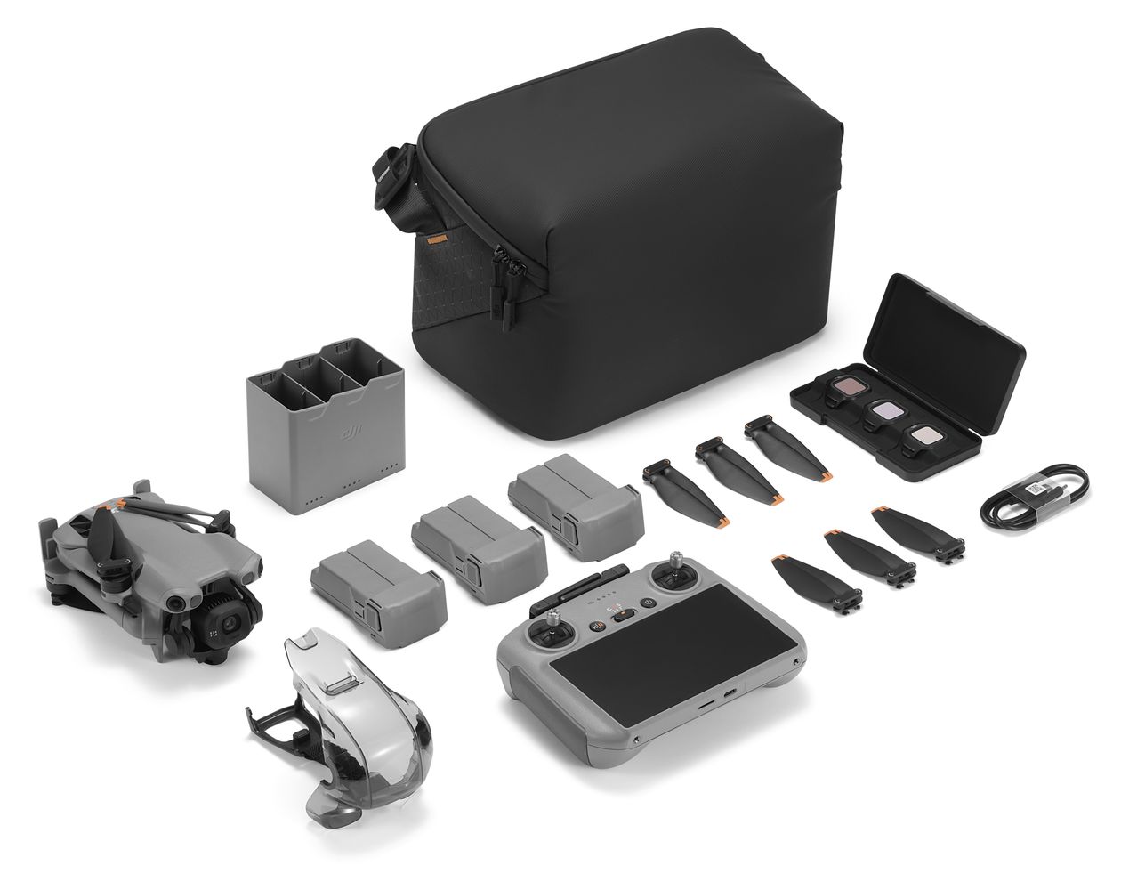 Mini 5 Pro Fly More Combo (DJI RC 2) 8192 x 6144 Pixel Quadrocopter Multicopter/Drohne Flugzeit: 36 min  (Schwarz, Grau) 