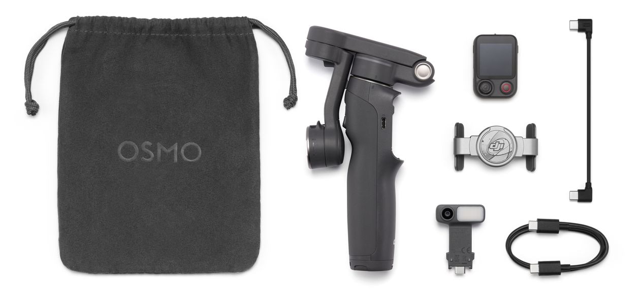 Osmo Mobile 8P Advanced Tracking Combo Stativ Gimbal für Smartphone faltbar Bluetooth  (Schwarz) 