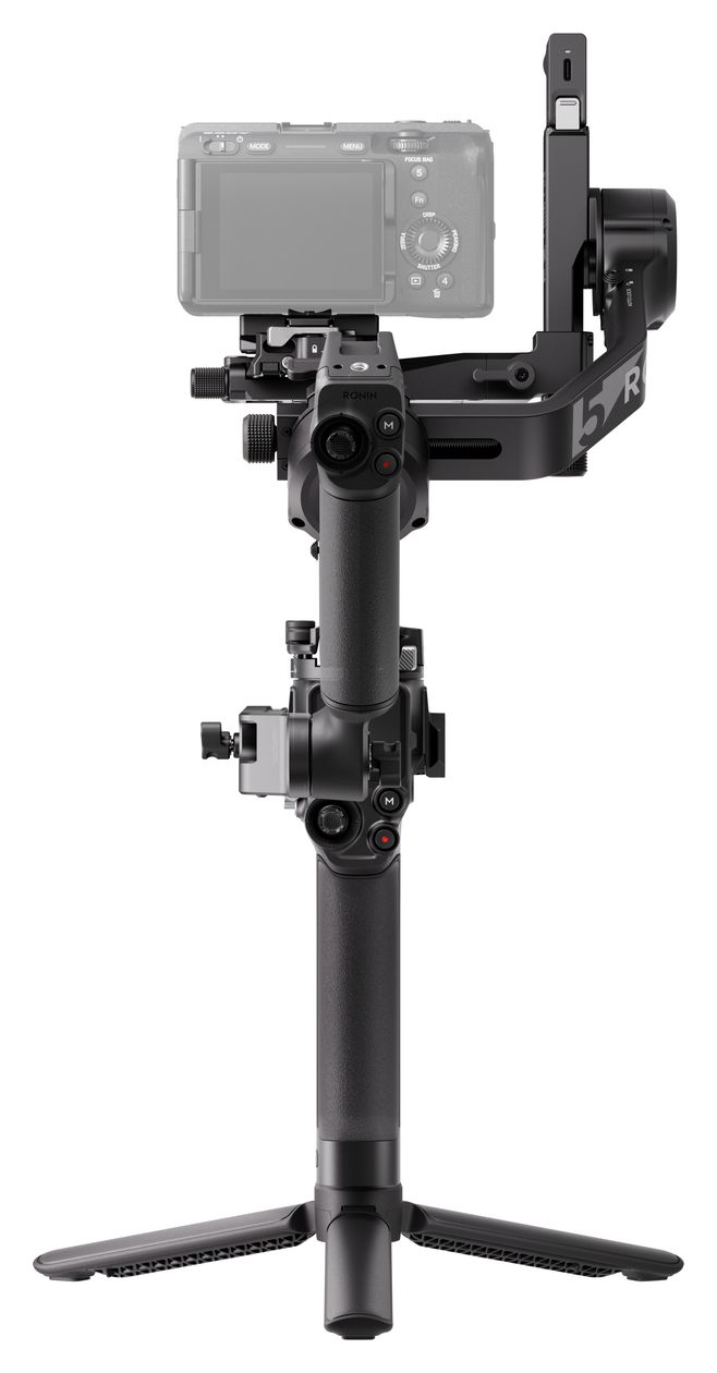 RS5 Stativ Gimbal für Kamera faltbar Bluetooth  (Schwarz) 