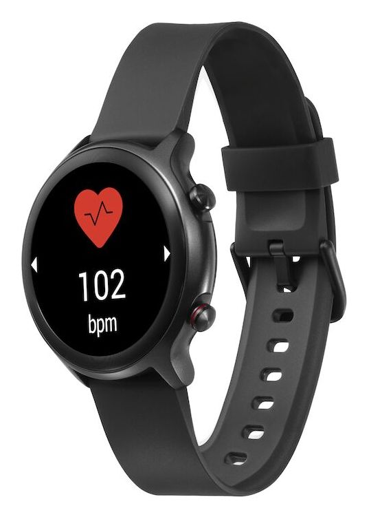 380600 Watch Digital 44 mm Smartwatch Rund IP68  (Schwarz) 