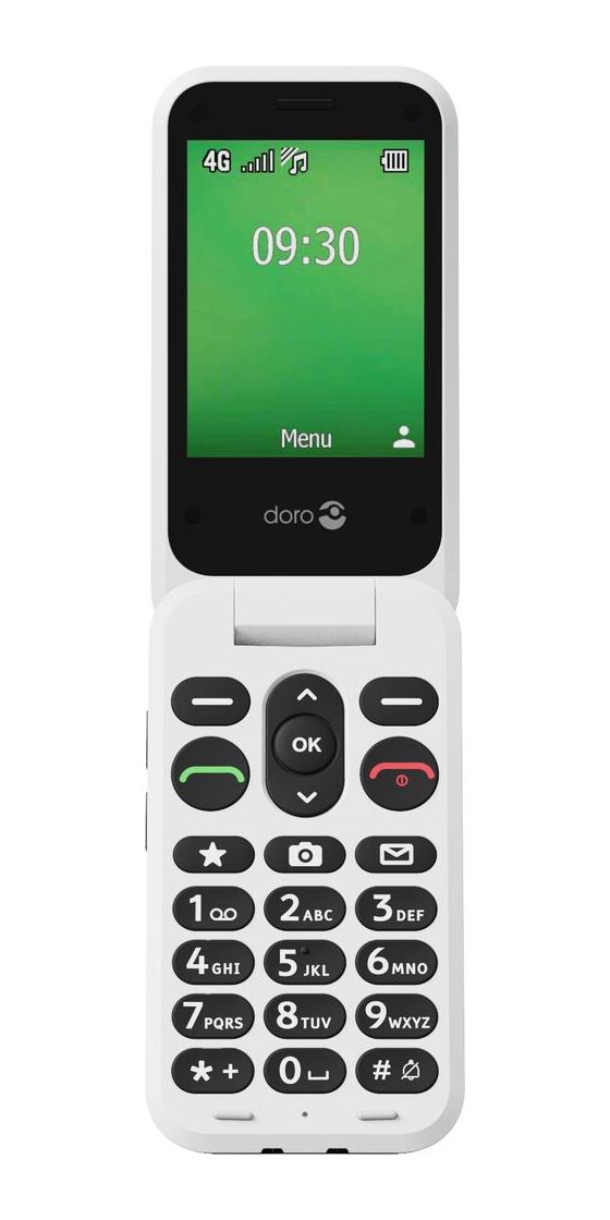 Leva E30 4G Smartphone 7,11 cm (2.8 Zoll) 0,3 MP Single SIM  (Schwarz, Weiß) 