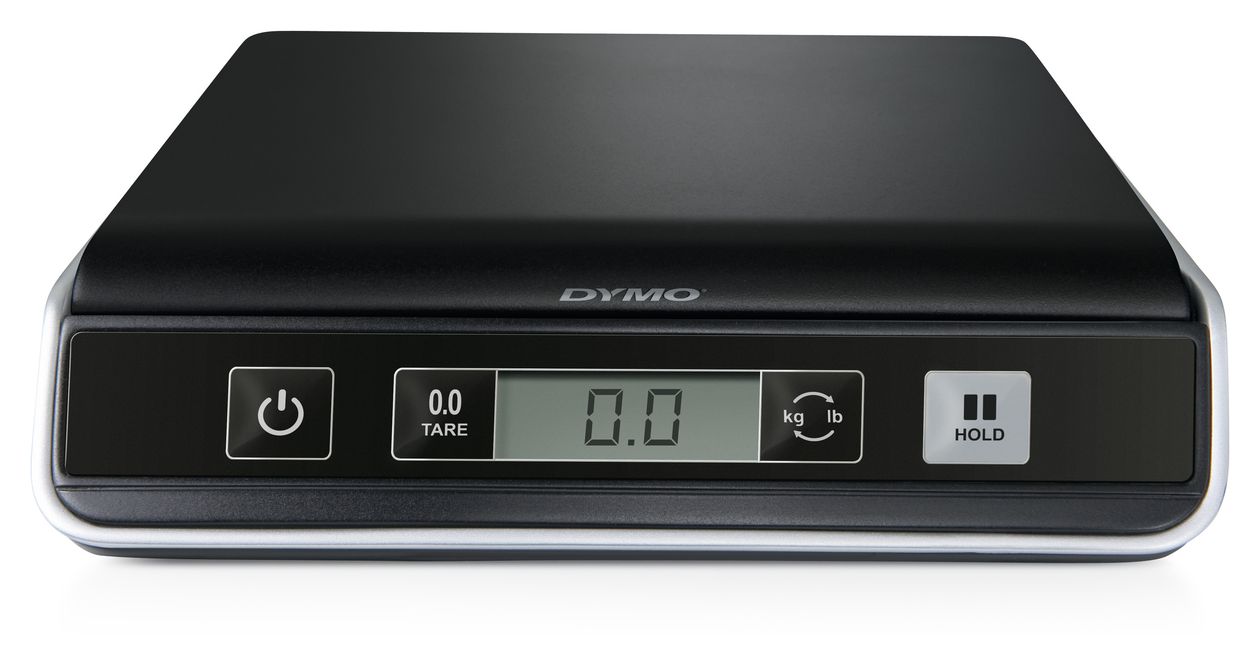 DYMO M5 Paketwaage | bis zu 5 kg | USB Briefwaage mit LCD-Bildschirm | 20 cm x 20 cm 