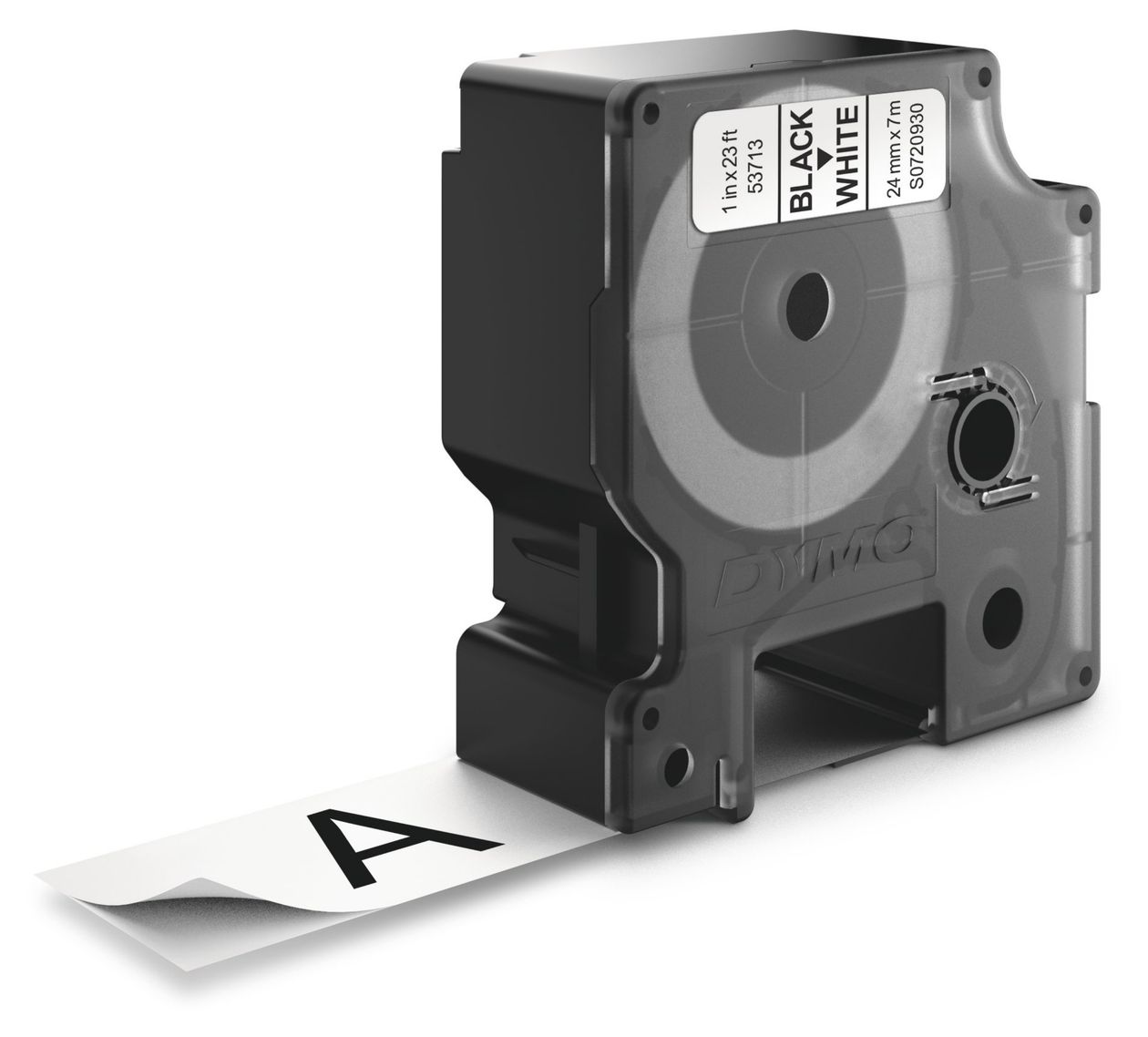 DYMO Original D1-Etikettenband | schwarz auf weiß | 24 mm x 7 m | selbstklebendes Schriftband | für LabelManager-Beschriftungsgerät 