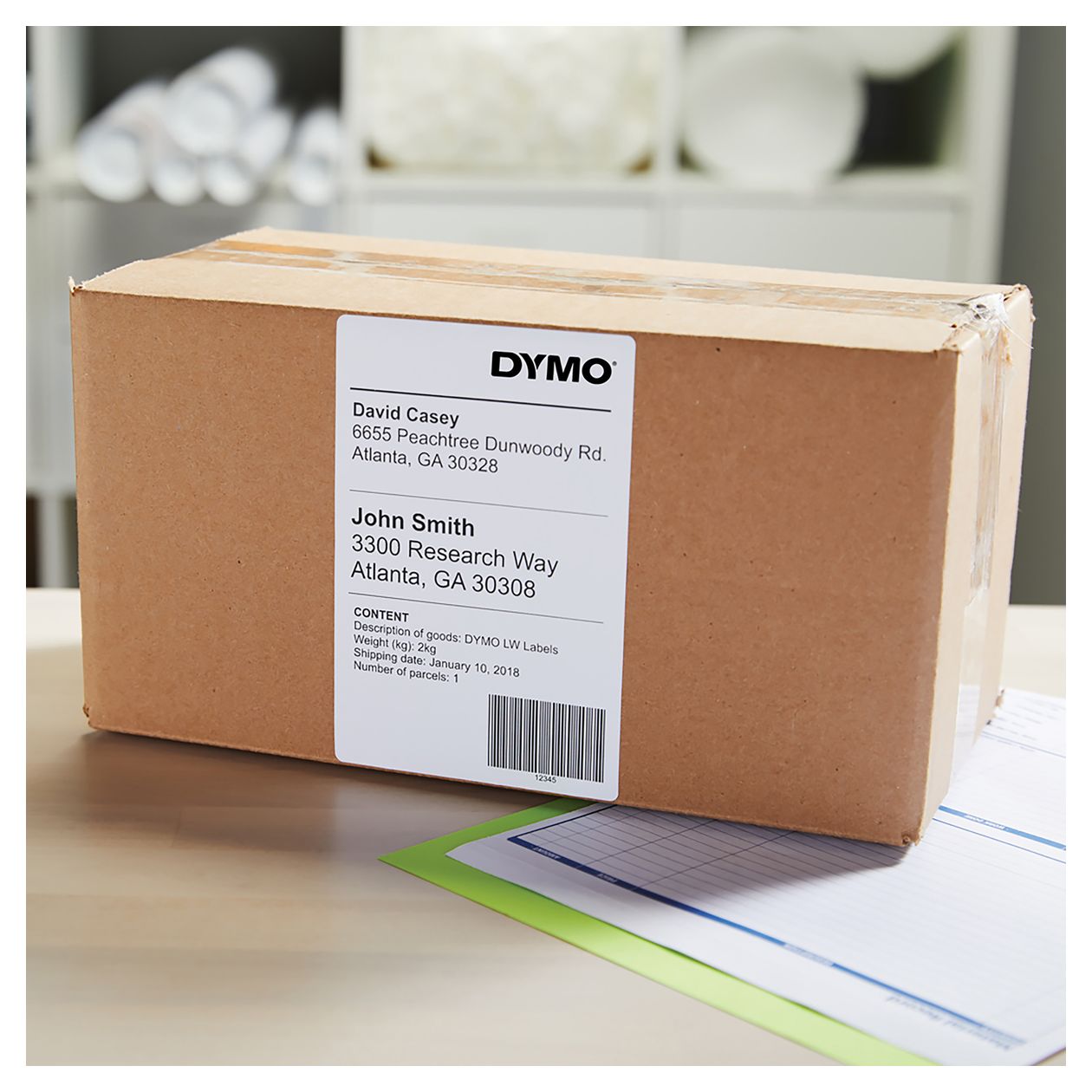 DYMO Original LabelWriter Versandetiketten (Extragroß) für LabelWriter 5XL/4XL-Etikettendrucker | 104 mm x 159 mm | Rolle mit 220 Etiketten | selbstklebend | für LabelWriter Beschriftungsgerät 