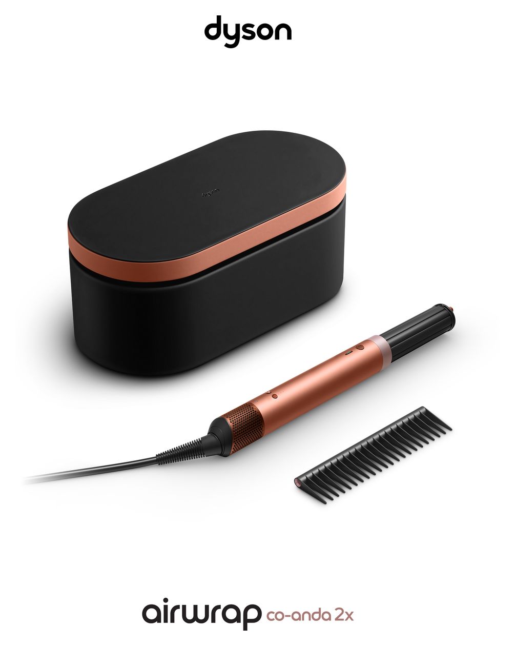 HS09 Airwrap Co-anda 2x Geschenkedition Multistyler 1700 W  (Schwarz, Roségold) 