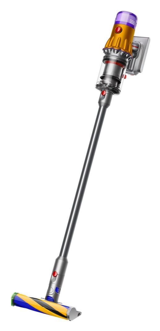 V12 Detect Slim Absolute Handstaubsauger Beutellos bis 60 min Laufzeit 29,4 V  (Nickel, Gelb) 